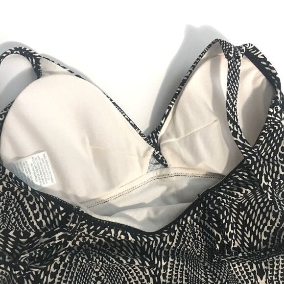 NWT Kona Sol Black White Tankini Top - Picture 5 of 9